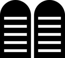 Rounded Filled Ten Commandments Icon vector