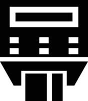 Rounded Filled Pos Terminal Icon vector