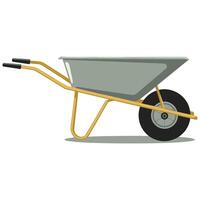 A wheelbarrow on a white background vector
