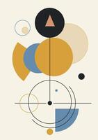 Abstract futuristic technologies. Abstract background with dynamic lines and geometric shapes. Suitable for wall poster, placard, ui, cover, banner, social media. vector