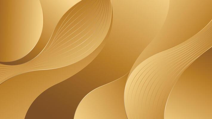 Premium Gold Gradient Luxury Wave Design for Elegant Visual Content