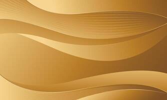 Smooth Gold Abstract Flowing Background vector