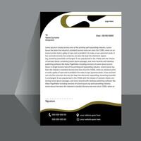 A modern unique letterhead design template for business vector