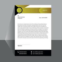 A simple modern letterhead design for business. vector
