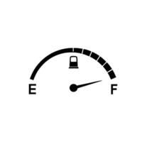 Fuel Gauge Full Indicator Dashboard Symbol Automotive Industry Illustration vector
