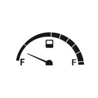 Empty Fuel Gauge Icon Represents Low Gas Level And Automobile Indicator vector