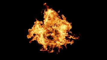 Fire on background. Overlay perfect for compositing into your shots. Simply drop it in and change its blending mode to screen or add. 3D Illustration photo