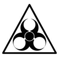 Biohazard Symbol In Black And White For Warning And Safety Materials vector