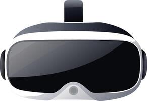 Realistic Virtual Reality Headset Rendering For Modern Gaming And Technology Concepts vector