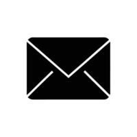 Black Envelope Symbol Illustration For Digital Communication And Modern Interface Design vector