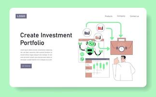 Design and Construct Your Unique Investment Portfolio Utilizing Innovative Tools and Solutions vector