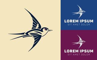 Charming Two Color Bird Icon with a Bold and Minimalist Aesthetic vector