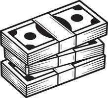 Money silhouettes art illustration vector