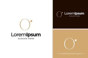 Letter O elegant logo design template vector