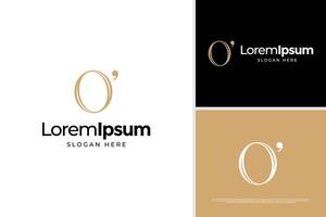 Elegant letter O logo design template vector