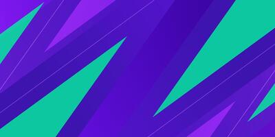 Abstract colorful green and purple triangle sporty background. Overlap triangle shapes with shadow and lines pattern. vector