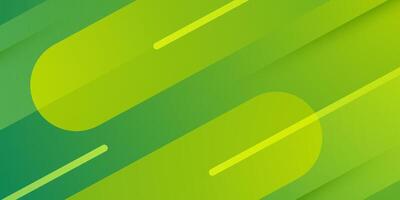 Abstract colorful green dynamic background. Trendy shapes overlap pattern with shadow and lines. vector