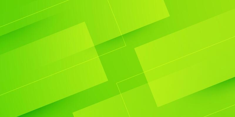 Abstract colorful green overlap square background. Trendy shapes papercut pattern.
