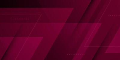 Abstract dark red triangle overlap background. Trendy shapes papercut pattern with shadow and lines. vector