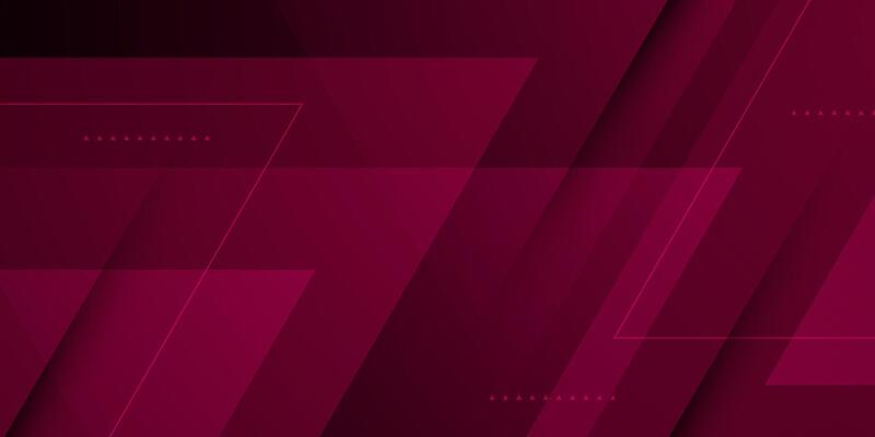 Abstract dark red triangle overlap background. Trendy shapes papercut pattern with shadow and lines.