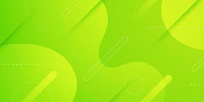 Abstract colorful bright green wave background. Minimal dynamic green background wave fluid pattern. vector