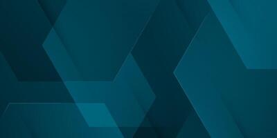 Abstract dark blue hexagon background. Simple overlap shape trendy pattern with lines design. vector