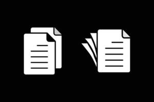 Documents Icon. Document icon. Note, information, paper, sheet, pictogram, contract, copy concept. vector