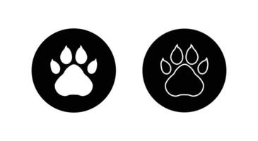 Paw icon for mobile concept and web design. vector