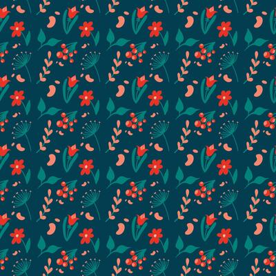 pattern of flowers on a dark background