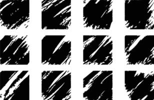 Set of Grunge Squares vector
