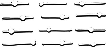 Set of Dividers vector