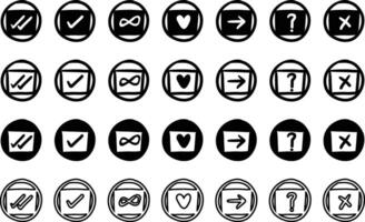 Set of Icons vector