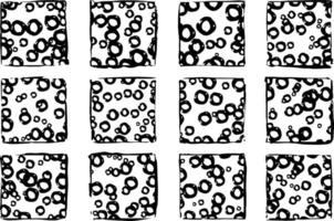 Set of Squares with bubbles vector