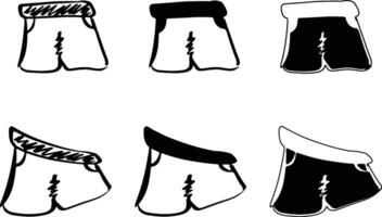 A Set of Shorts vector