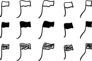 Set of Flags vector