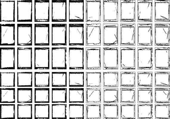 Set of Vertical Grunge Frames
