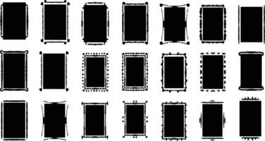 A Set of Vertical Frames vector