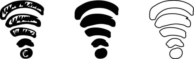Set of Wifi Signs vector