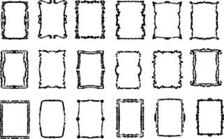 A Collection of Vertical Frames vector