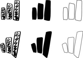 Set of Stats Bars vector