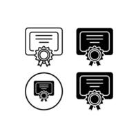 4 certificate icons,,easy to edit eps file. vector