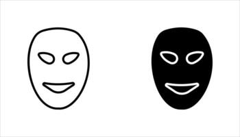 set of mask icons,, on a white background. vector