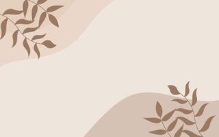 Simple Aesthetic Design Cream Background vector