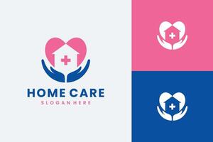 Hands Supporting a Heart-Centered Home vector