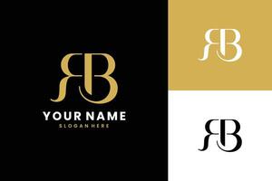 BR or RB letter logo icon design. Classic style luxury initials monogram. vector