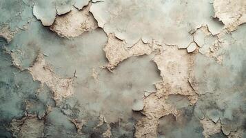 Old Weathered Wall with Peeling Plaster and Subtle Grunge Texture in Soft Earth Tones photo