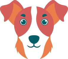 Dog Face Clean Outline Design for Logos and T-Shirts vector