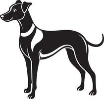 Dog Silhouette Realistic Pet Outline for Design Projects vector