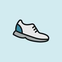 Running shoe icon showcases athletic lifestyle and wellness focus perfect for healthcare graphics and active routine visuals vector