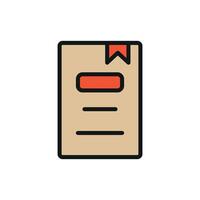 Book with bookmark icon reflects continuous learning and love for books perfect for libraries and educational content vector